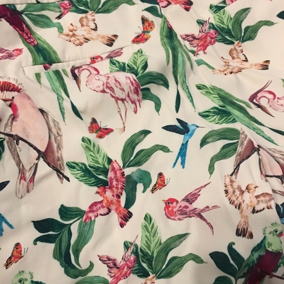 Ann Taylor Bird Printed Shorts Size 8 - Picture 7 of 7